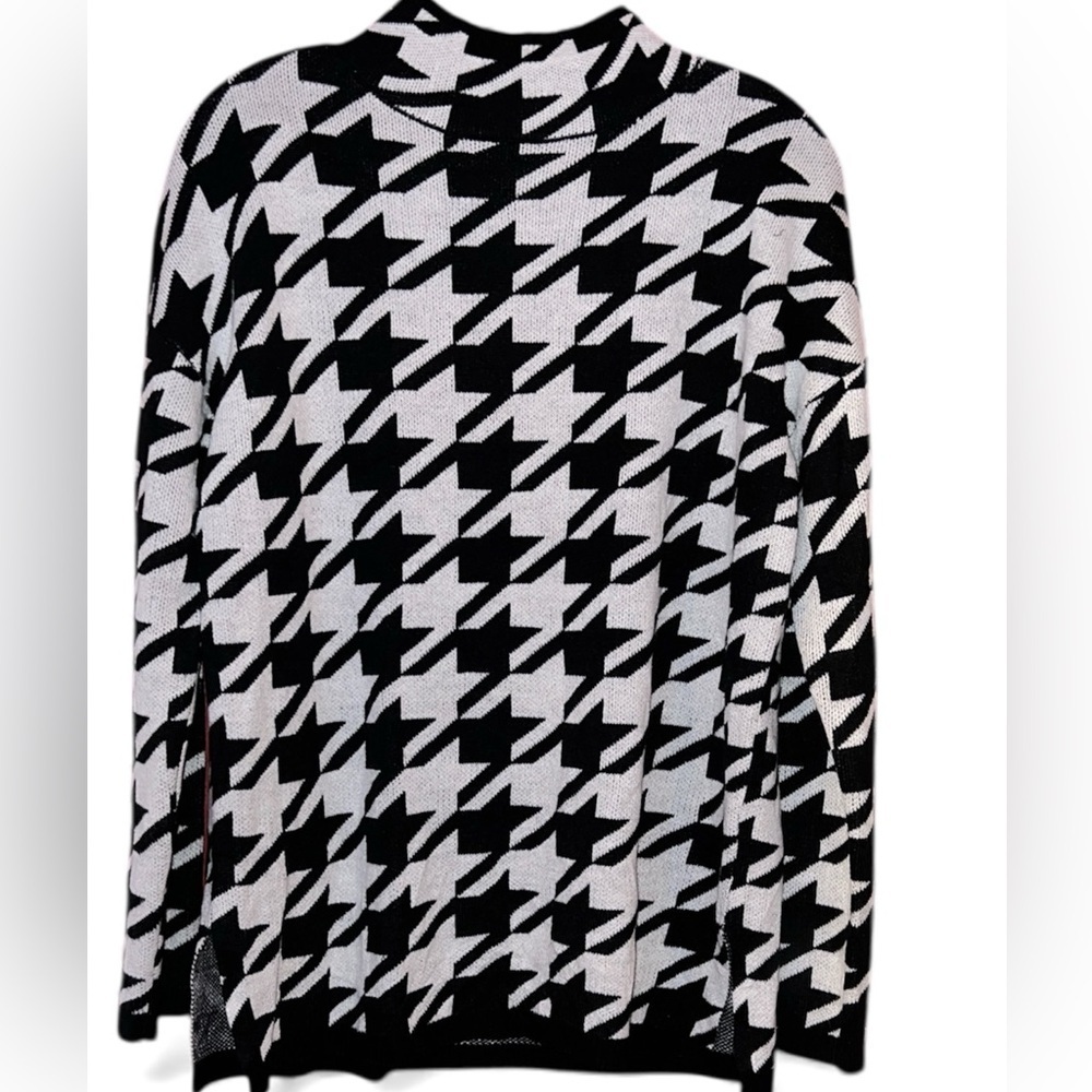 Philosophy Sweater Women’s Black Houndstooth NWOT Top Long Sleeve Ladies S